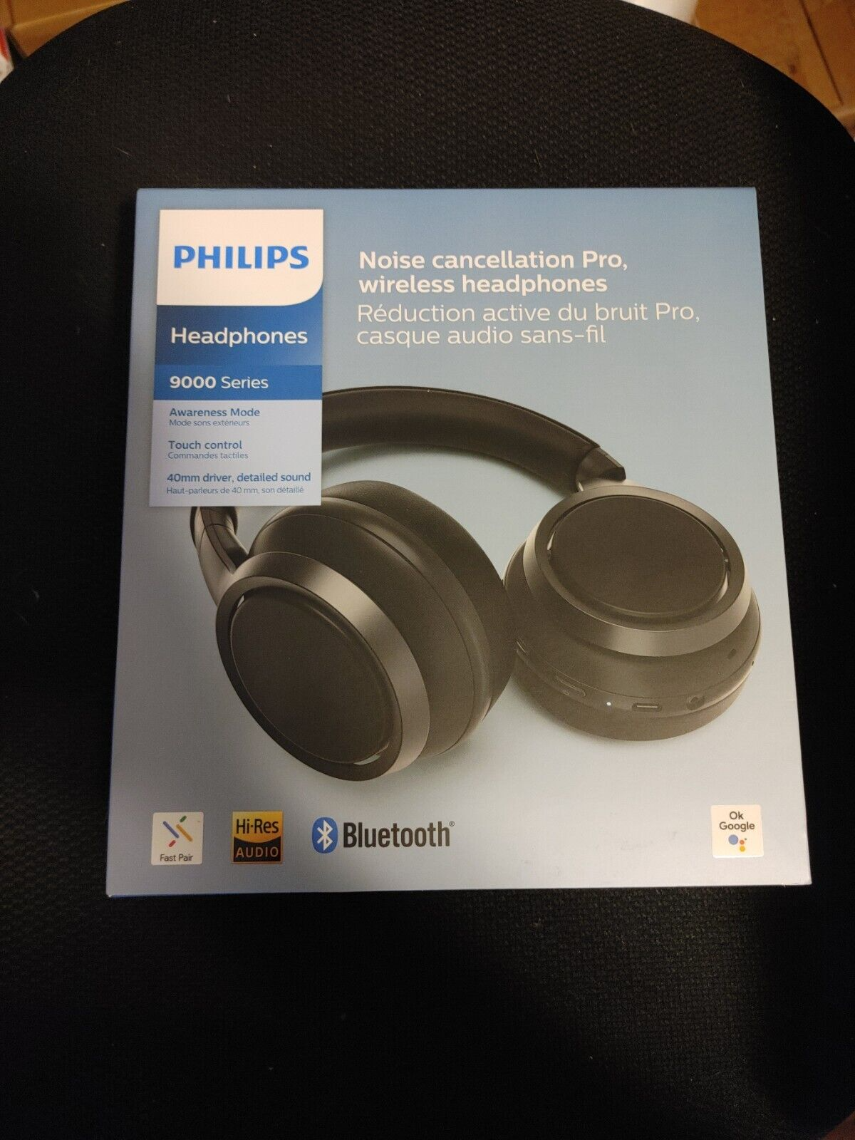 Philips TAH9505 Wireless Over-Ear Headset - Black Open Box
